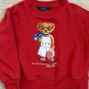 Ralph Lauren Red Polo Bear Crewneck
